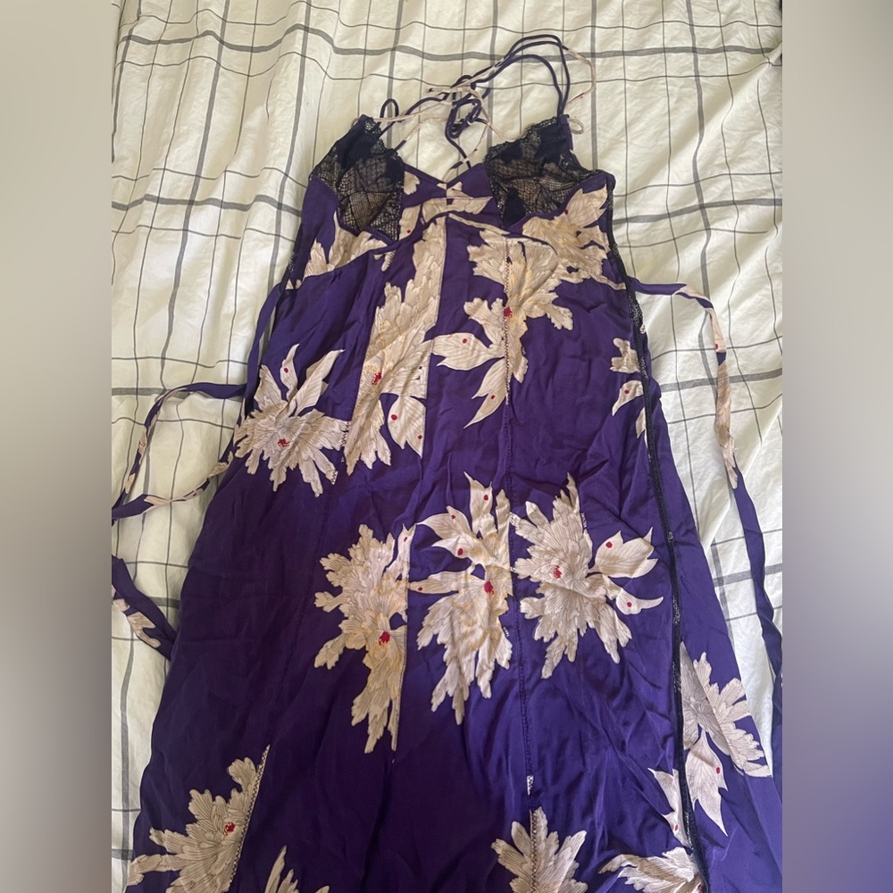 ZADIG & VOLTAIRE ROSES BLOSSOM SILK DRESS - Picture 8 of 9